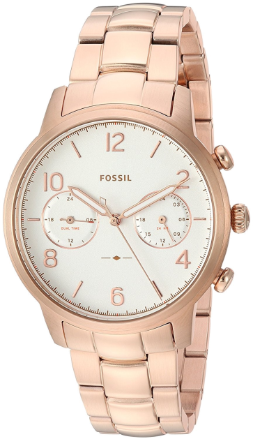 Watch strap Fossil ES4237 Stainless steel Rosé 18mm